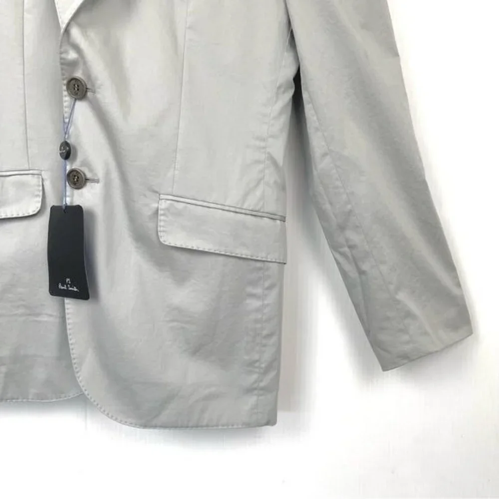 Paul Smith Soho Slim-Fit Cotton Suit Jacket Gray size 34R